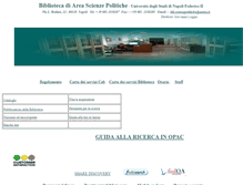 Tablet Screenshot of biblioteca.scienzepolitiche.unina.it
