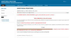 Desktop Screenshot of frontiereanestesia.unina.it
