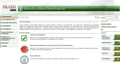 Desktop Screenshot of praxis.unina.it