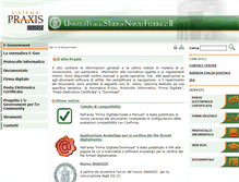 Tablet Screenshot of praxis.unina.it