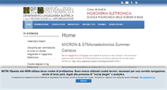 Desktop Screenshot of ingegneria-elettronica.unina.it