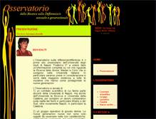 Tablet Screenshot of osservatoriosulladifferenza.unina.it