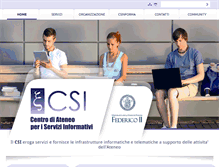 Tablet Screenshot of csi.unina.it