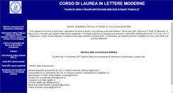 Desktop Screenshot of letteremoderne.unina.it